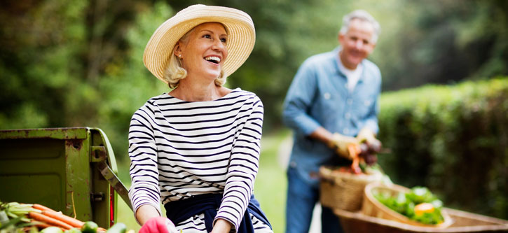 Older Couple Gardening